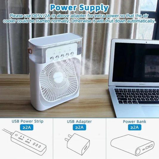 Portable Air Conditioner Fan Large Size Usb Electric Fan